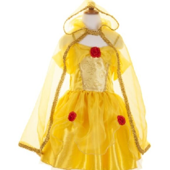 New w/Tag-Great Pretenders Yellow Belle Cape Costume, Size 5-7 (Cape Only) - Picture 1 of 12